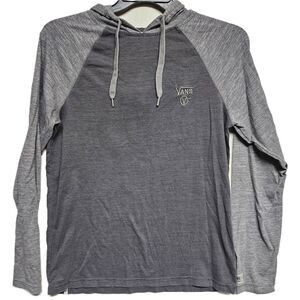 Vans  men's small athletic gray long sleeve hooded shirt